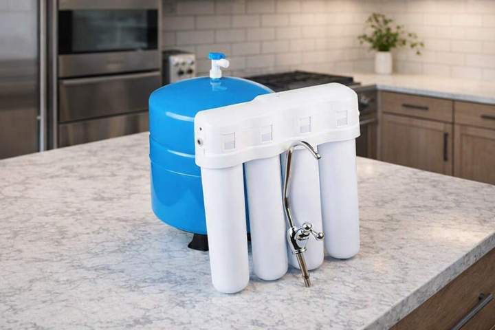 Équipement de filtration d'eau du robinet Aube